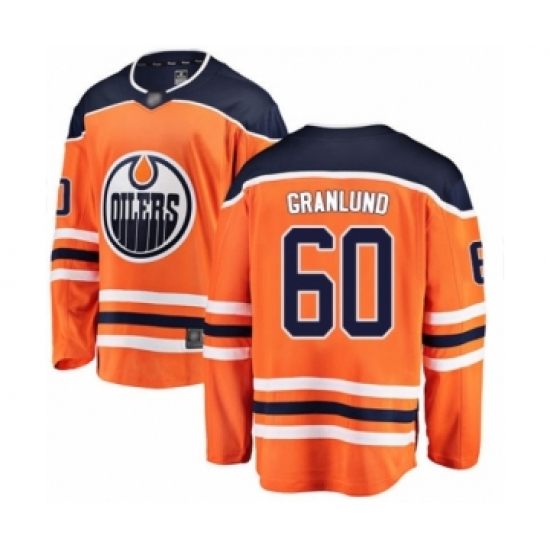Youth Edmonton Oilers #60 Markus Granlund Authentic Orange Home Fanatics Branded Breakaway Hockey Jersey - Ujersey