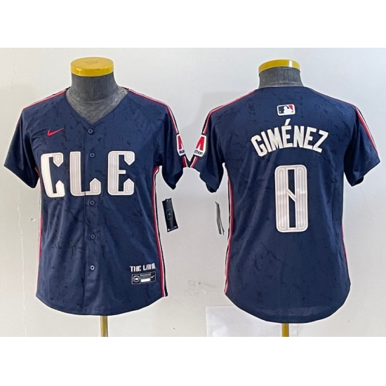 Youth Cleveland Guardians #11 Jose Ramirez Navy 2024 City Connect Limited Stitched Jersey - Ujersey