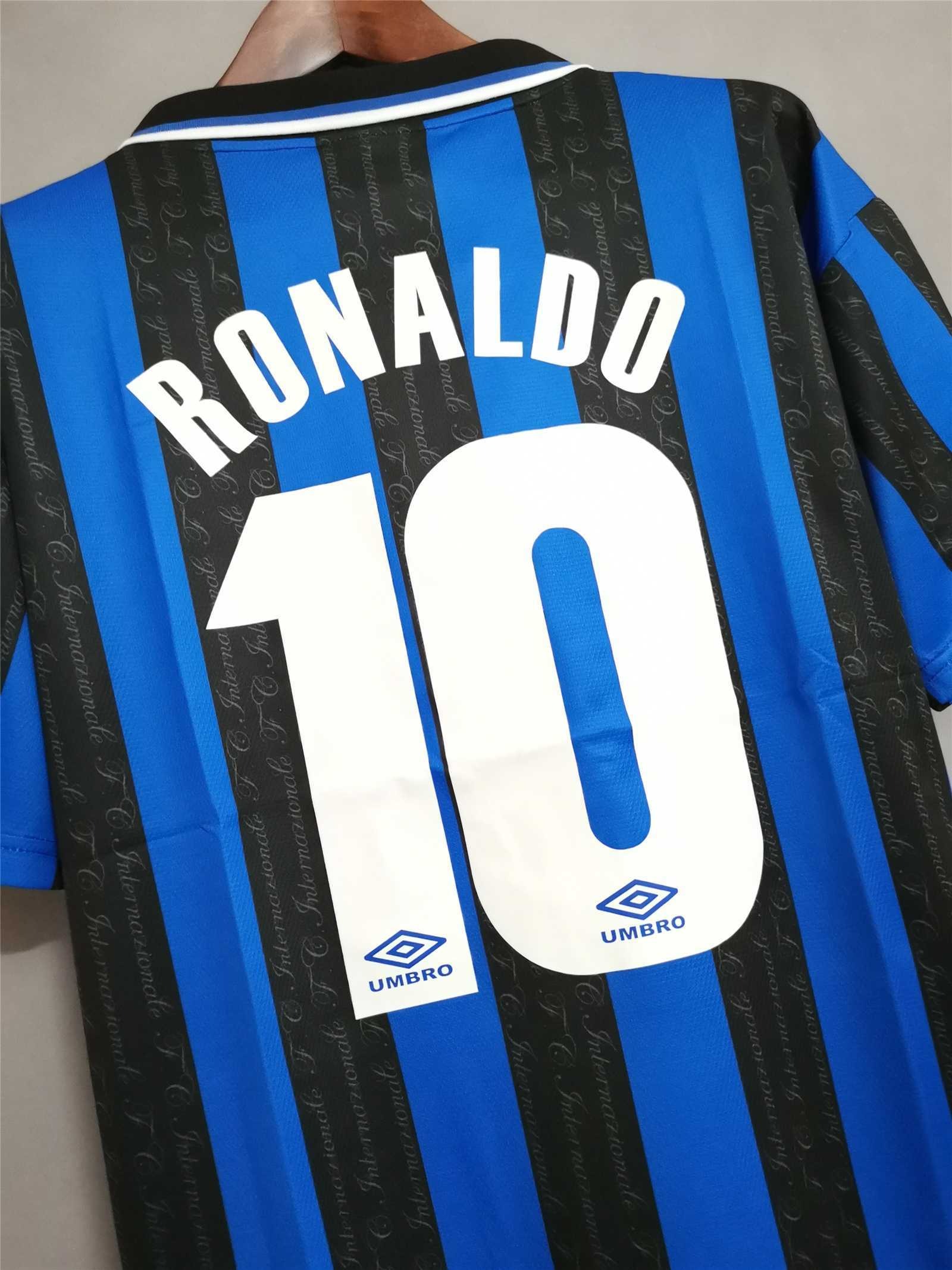 Inter Milan Jersey Custom Home Soccer Jersey 1997/98 - ujerseystore