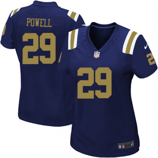 Women's Nike New York Jets #29 Bilal Powell Elite Navy Blue Alternate NFL Jersey - Ujersey