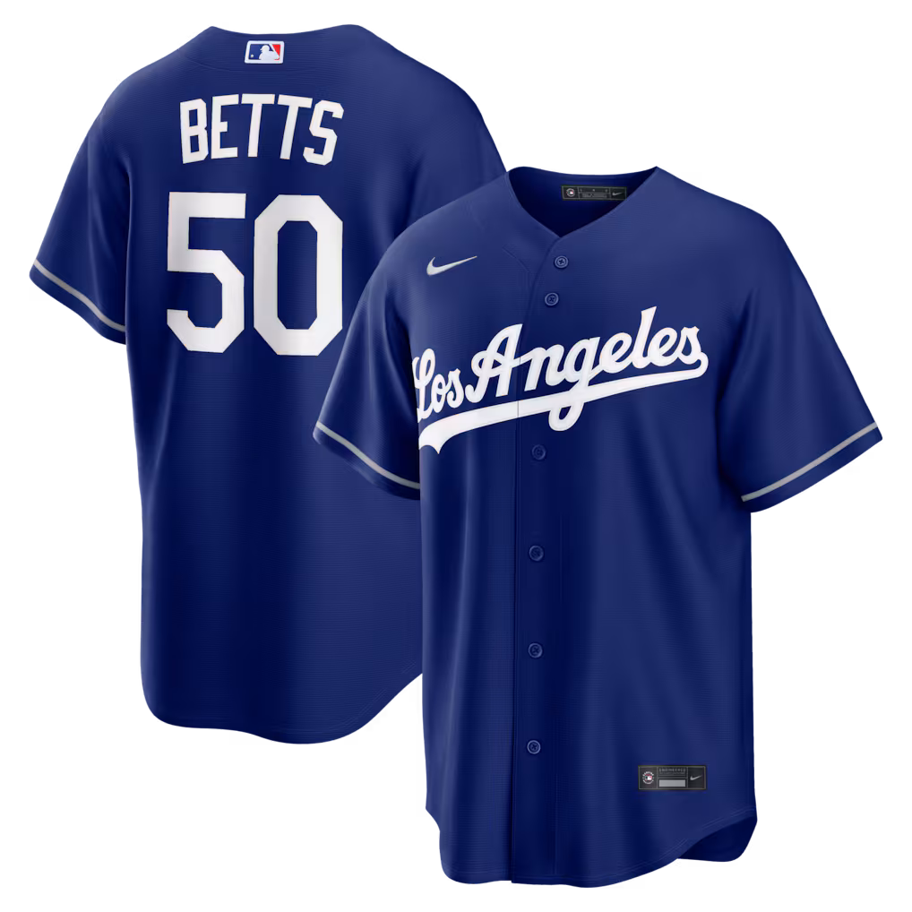 Men's Los Angeles Dodgers Mookie Betts Nike Royal Alternate Replica Jersey - Ujersey NHL