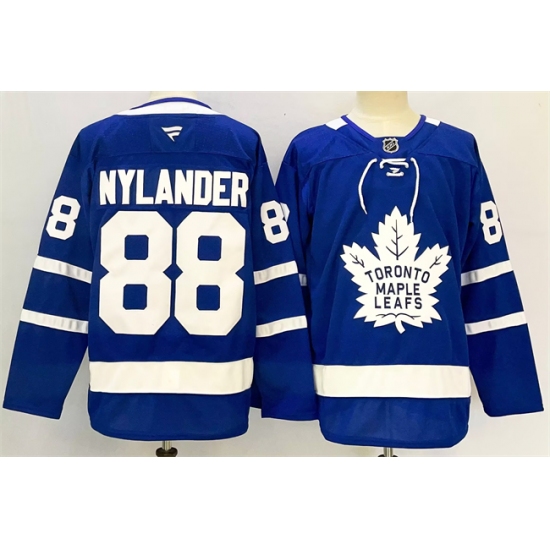 Men's Toronto Maple Leafs #88 William Nylander Blue 2024-25 Stitched Jersey - Ujersey