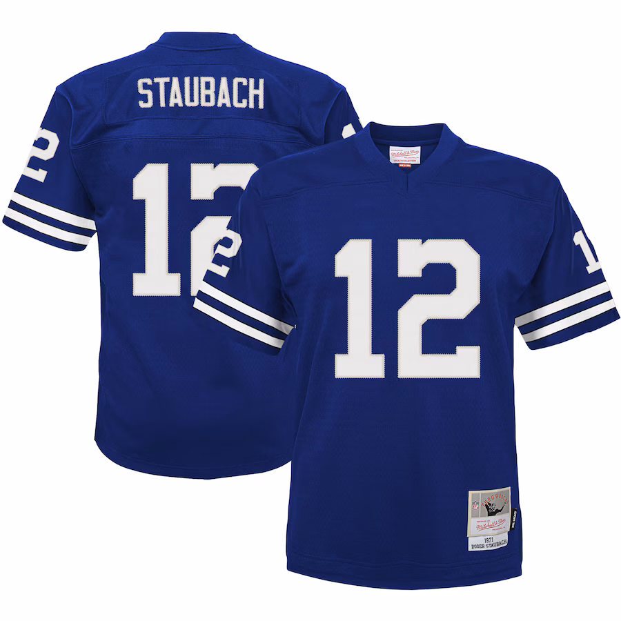 Preschool Dallas Cowboys Roger Staubach Mitchell & Ness Navy 1971 Retired Player Legacy Jersey - Ujersey