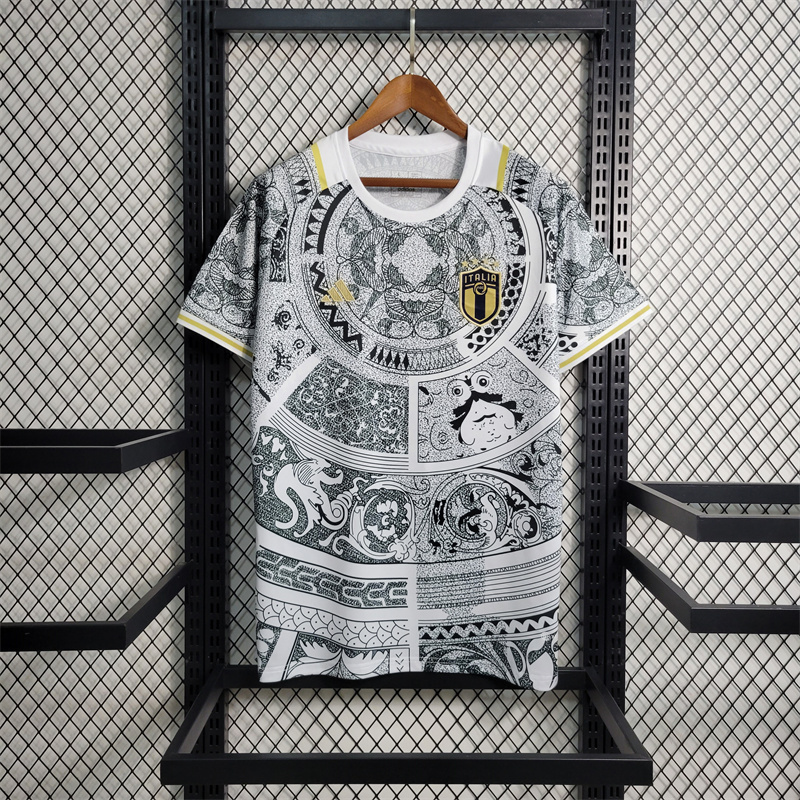 Italy Soccer Jersey White Special Edition Custom Shirt 2024 - ujerseystore