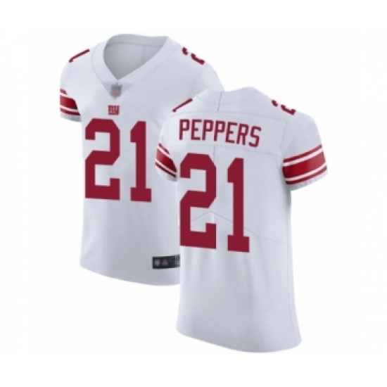 Men's New York Giants #21 Jabrill Peppers White Vapor Untouchable Elite Player Football Jersey - Ujersey