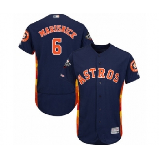 Men's Houston Astros #6 Jake Marisnick Navy Blue Alternate Flex Base Authentic Collection 2019 World Series Bound Baseball Jersey - Ujersey