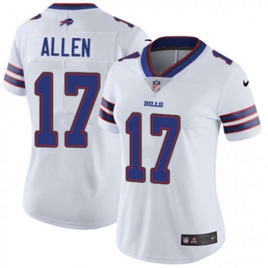 Women's Nike Buffalo Bills #17 Josh Allen White Vapor Untouchable Limited Player NFL Jersey - Ujersey