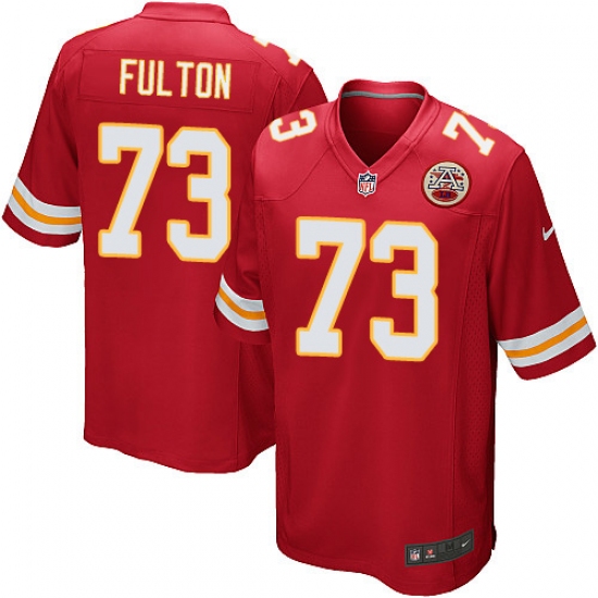 Men's Nike Kansas City Chiefs #73 Zach Fulton Game Red Team Color NFL Jersey - Ujersey