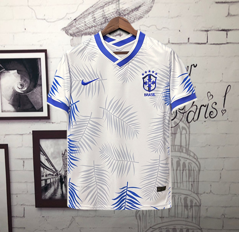 Brazil Soccer Jersey White Special Edition Custom Shirt 2025 - ujerseystore