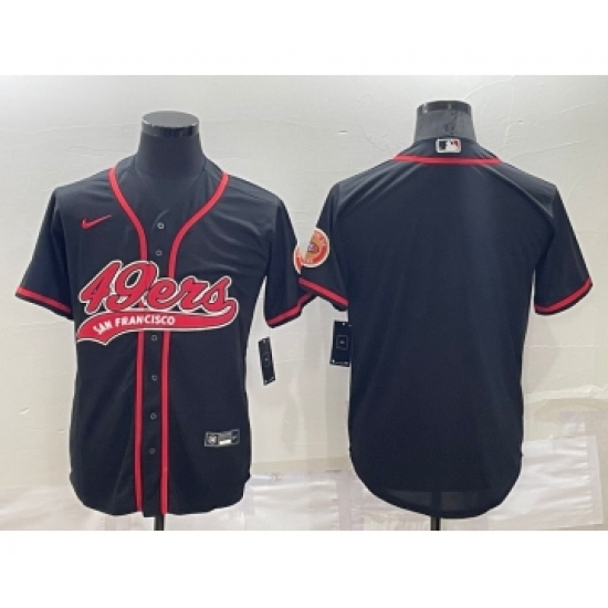 Men's San Francisco 49ers Blank Black Stitched MLB Cool Base Nike Baseball Jersey - Ujersey