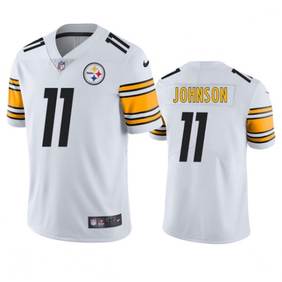 Men's Pittsburgh Steelers #11 Brandon Johnson White 2025 Vapor Untouchable Football Stitched Jersey - Ujersey