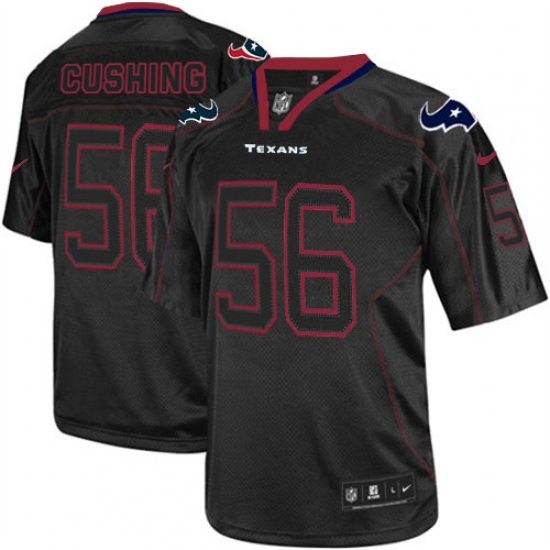 Men's Nike Houston Texans #56 Brian Cushing Elite Lights Out Black NFL Jersey - Ujersey