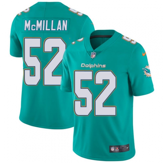 Youth Nike Miami Dolphins #52 Raekwon McMillan Elite Aqua Green Team Color NFL Jersey - Ujersey