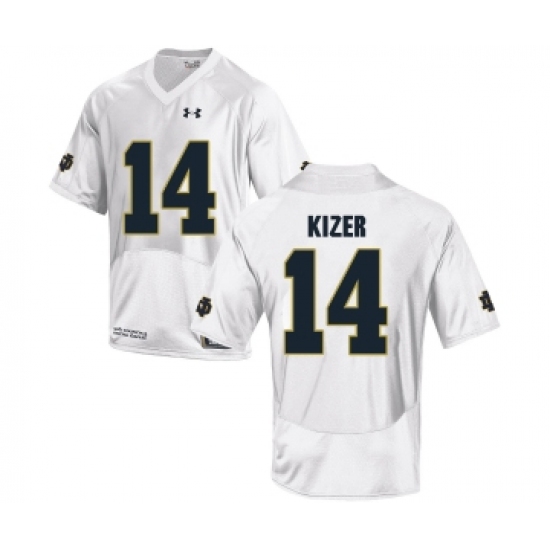 Notre Dame Fighting Irish 14 DeShone Kizer White College Football Jersey - Ujersey
