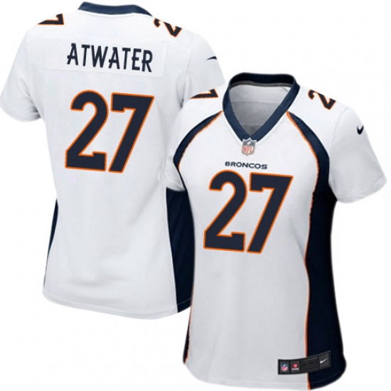 Women's Nike Denver Broncos #27 Steve Atwater Game White NFL Jersey - Ujersey