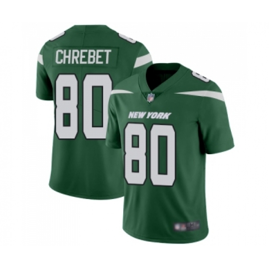 Youth New York Jets #80 Wayne Chrebet Green Team Color Vapor Untouchable Limited Player Football Jersey - Ujersey