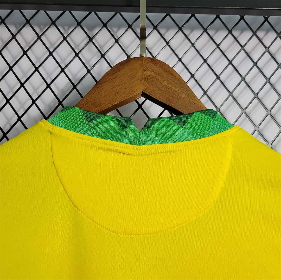 Brazil Retro Jersey Custom Home Soccer Jersey 2021 - ujerseystore