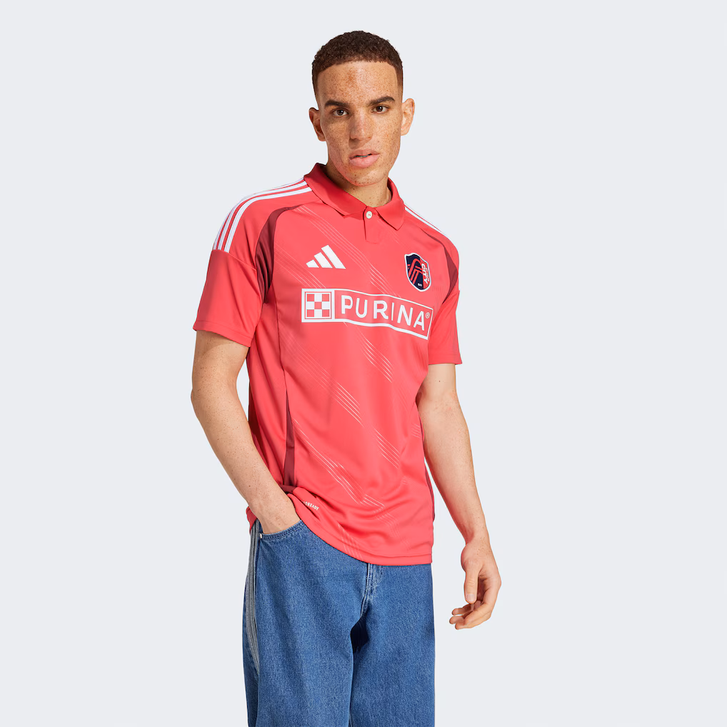 Men's St. Louis City SC adidas Red 2025 Forever CITY Red Replica Jersey - Ujersey
