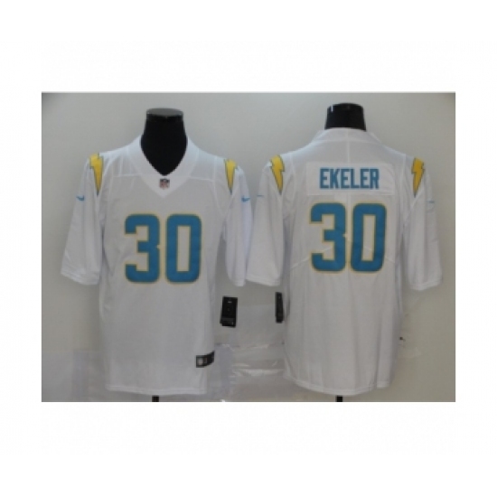 Los Angeles Chargers #30 Austin Ekeler white 2020 Vapor Limited Jersey - Ujersey