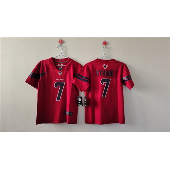 Women's Houston Texans #7 C.J. Stroud Red Vapor Untouchable Limited Stitched Jersey (Run Small) - Ujersey