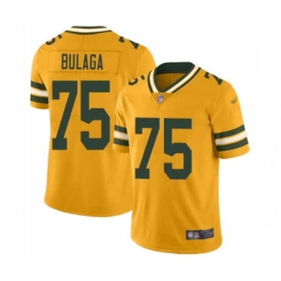 Men's Green Bay Packers #75 Bryan Bulaga Limited Gold Inverted Legend Football Jersey - Ujersey