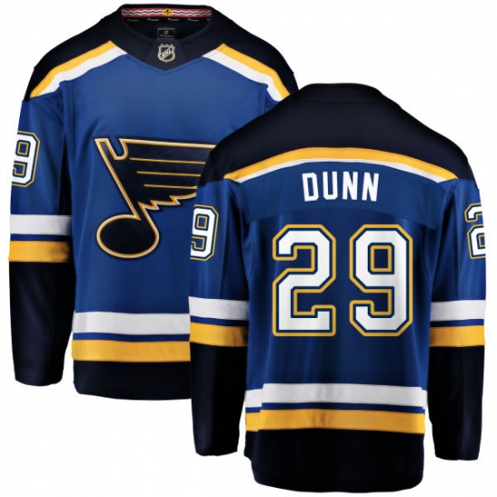 Youth St. Louis Blues #29 Vince Dunn Fanatics Branded Royal Blue Home Breakaway NHL Jersey - Ujersey