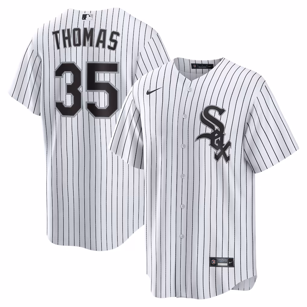 Men's Chicago White Sox Frank Thomas Nike White Home Retired Player Replica Jersey - ujerseystore