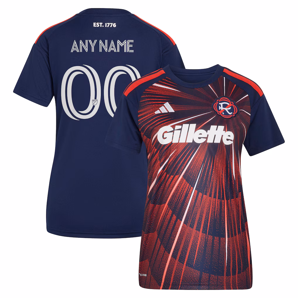 Women's New England Revolution adidas Blue 2026 Independence Day Replica Custom Jersey