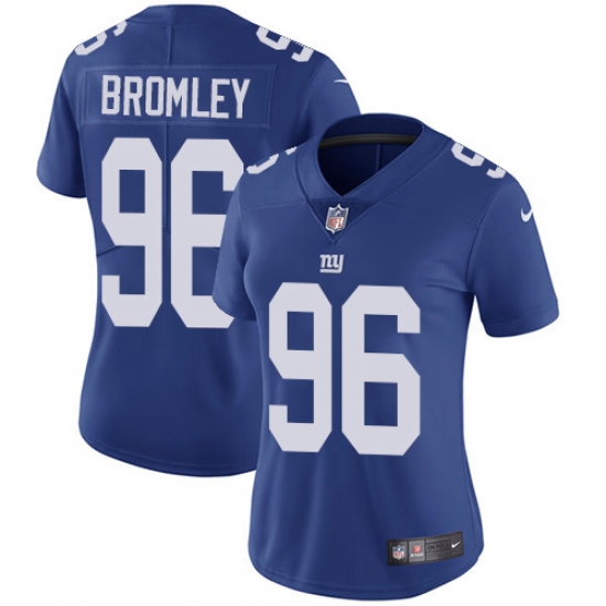 Women's Nike New York Giants #96 Jay Bromley Royal Blue Team Color Vapor Untouchable Limited Player NFL Jersey - Ujersey