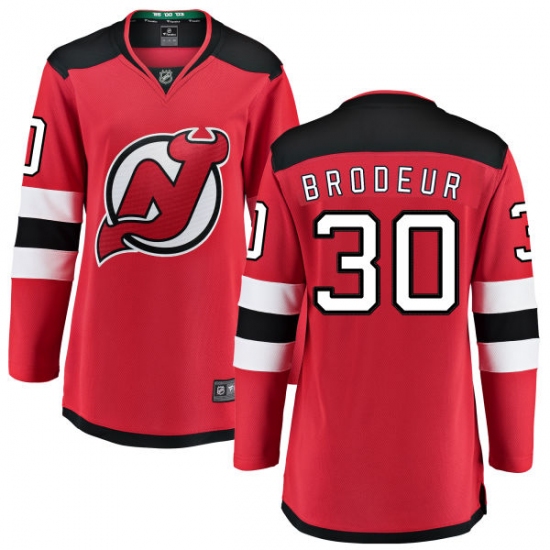 Women's New Jersey Devils #30 Martin Brodeur Fanatics Branded Red Home Breakaway NHL Jersey - Ujersey