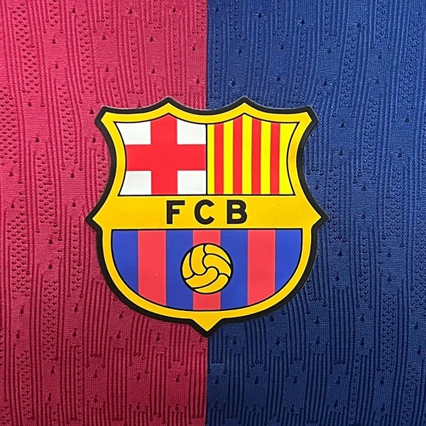 Soccer Jersey Barcelona Home Shirt Long Sleeve 2024/25-Spotify Logo Without Text - U-jersey