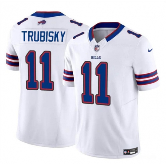 Men's Buffalo Bills #11 Mitch Trubisky White 2023 F.U.S.E. Vapor Untouchable Limited Football Stitched Jersey - Ujersey
