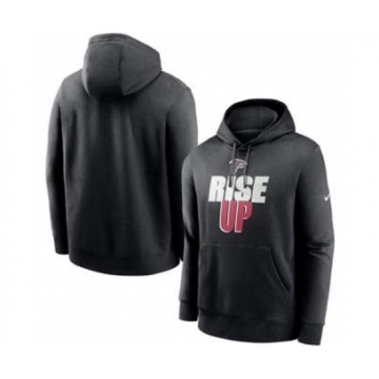 Men's Atlanta Falcons Black Fan Gear Local Club Pullover Hoodie - Ujersey