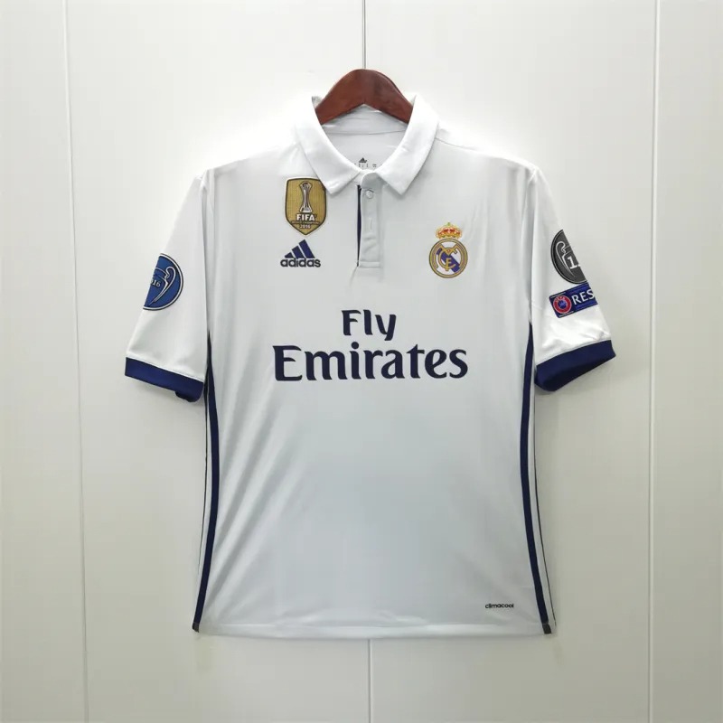 Ronaldo #7 Real Madrid Retro Jersey Home Soccer Shirt 2016/17