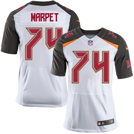 Men's Nike Tampa Bay Buccaneers #74 Ali Marpet Elite White NFL Jersey - Ujersey