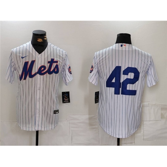 Men's New York Mets #42 Jackie Robinson White Cool Base Stitched Baseball Jersey