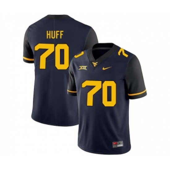 West Virginia Mountaineers 70 Sam Huff Navy College Football Jersey - Ujersey