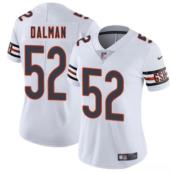 Women's Chicago Bears #52 Drew Dalman White 2025 Vapor Stitched Jersey(Run Small) - Ujersey