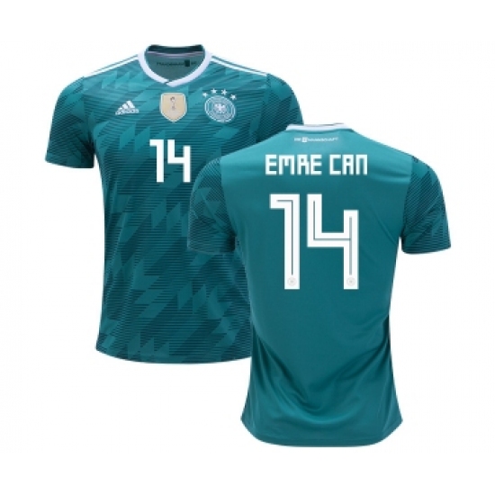 Germany #14 Emre Can Away Kid Soccer Country Jersey
