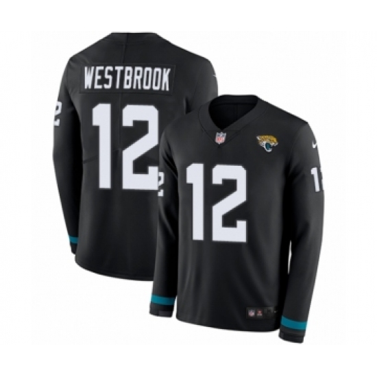 Youth Nike Jacksonville Jaguars #12 Dede Westbrook Limited Black Therma Long Sleeve NFL Jersey - Ujersey