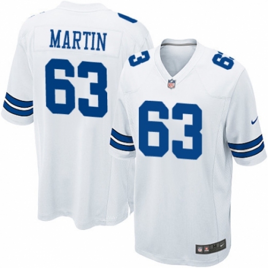 Men's Nike Dallas Cowboys #63 Marcus Martin Game White NFL Jersey - Ujersey