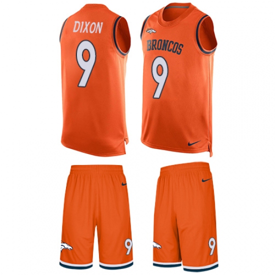 Men's Nike Denver Broncos #9 Riley Dixon Limited Orange Tank Top Suit NFL Jersey - Ujersey