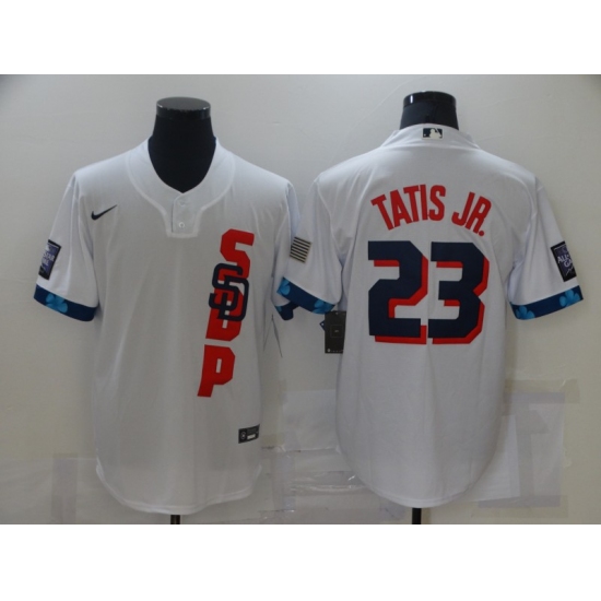 Men's San Diego Padres #23 Fernando Tatis Jr. Nike White 2021 All-Star Game Authentic Jersey - Ujersey