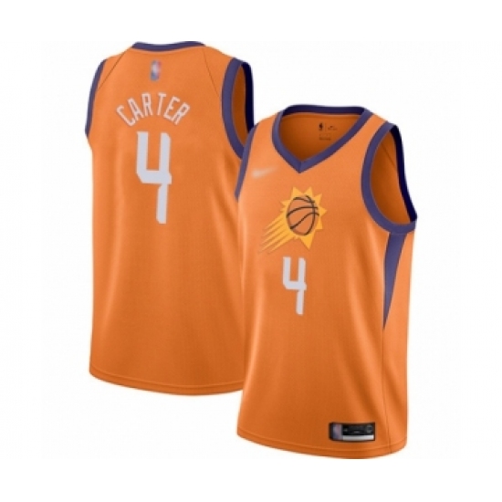 Women's Phoenix Suns #4 Jevon Carter Swingman Orange Finished Basketball Jersey - Statement Edition - Ujersey