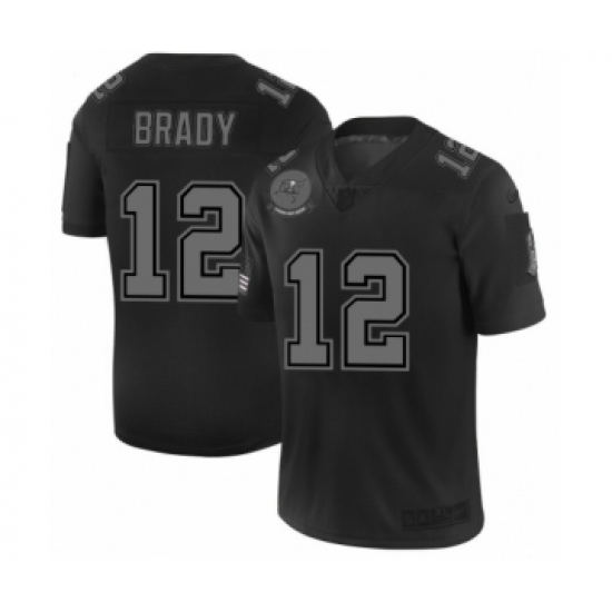 Men's Tampa Bay Buccaneers #12 Tom Brady Black 2019 Salute to Service Limited Jersey - Ujersey