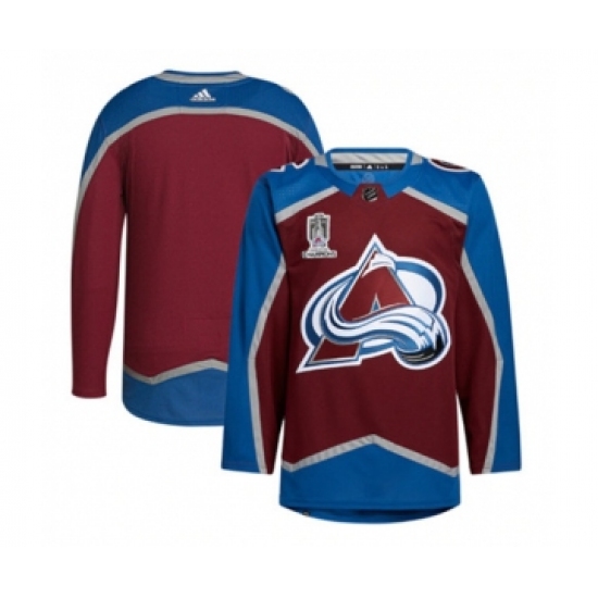 Men's Colorado Avalanche Blank 2022 Stanley Cup Champions Patch Stitched Jersey - Ujersey