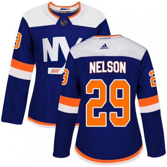 Women's Adidas New York Islanders #29 Brock Nelson Premier Blue Alternate NHL Jersey - Ujersey
