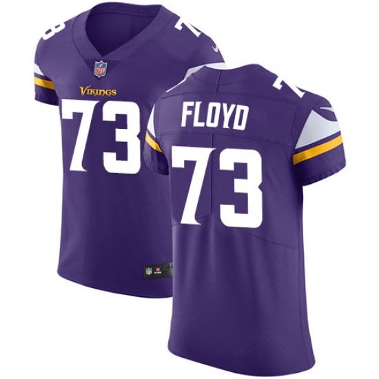 Men's Nike Minnesota Vikings #73 Sharrif Floyd Purple Team Color Vapor Untouchable Elite Player NFL Jersey - Ujersey