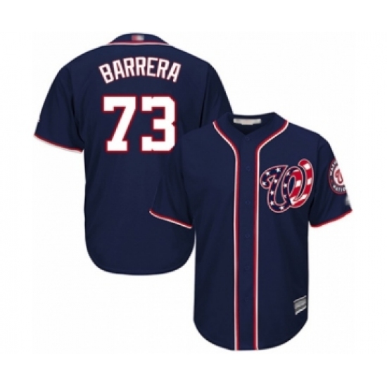 Youth Washington Nationals #73 Tres Barrera Authentic Navy Blue Alternate 2 Cool Base Baseball Player Jersey - Ujersey
