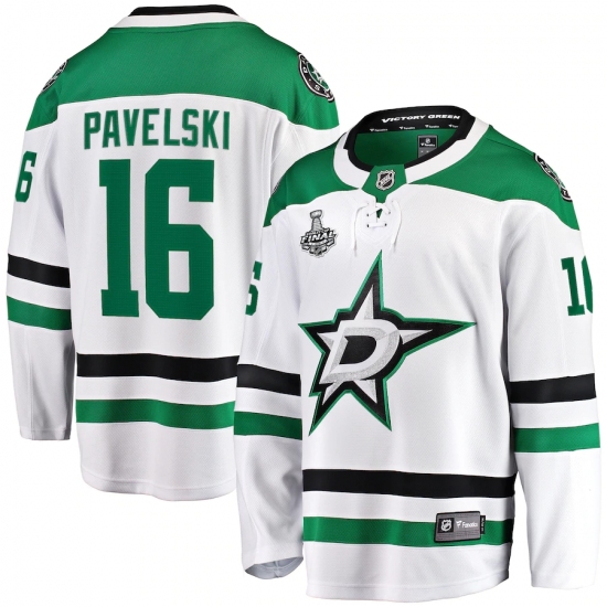 Men's Dallas Stars #16 Joe Pavelski Fanatics Branded White 2020 Stanley Cup Final Bound Away Player Breakaway Jersey - Ujersey
